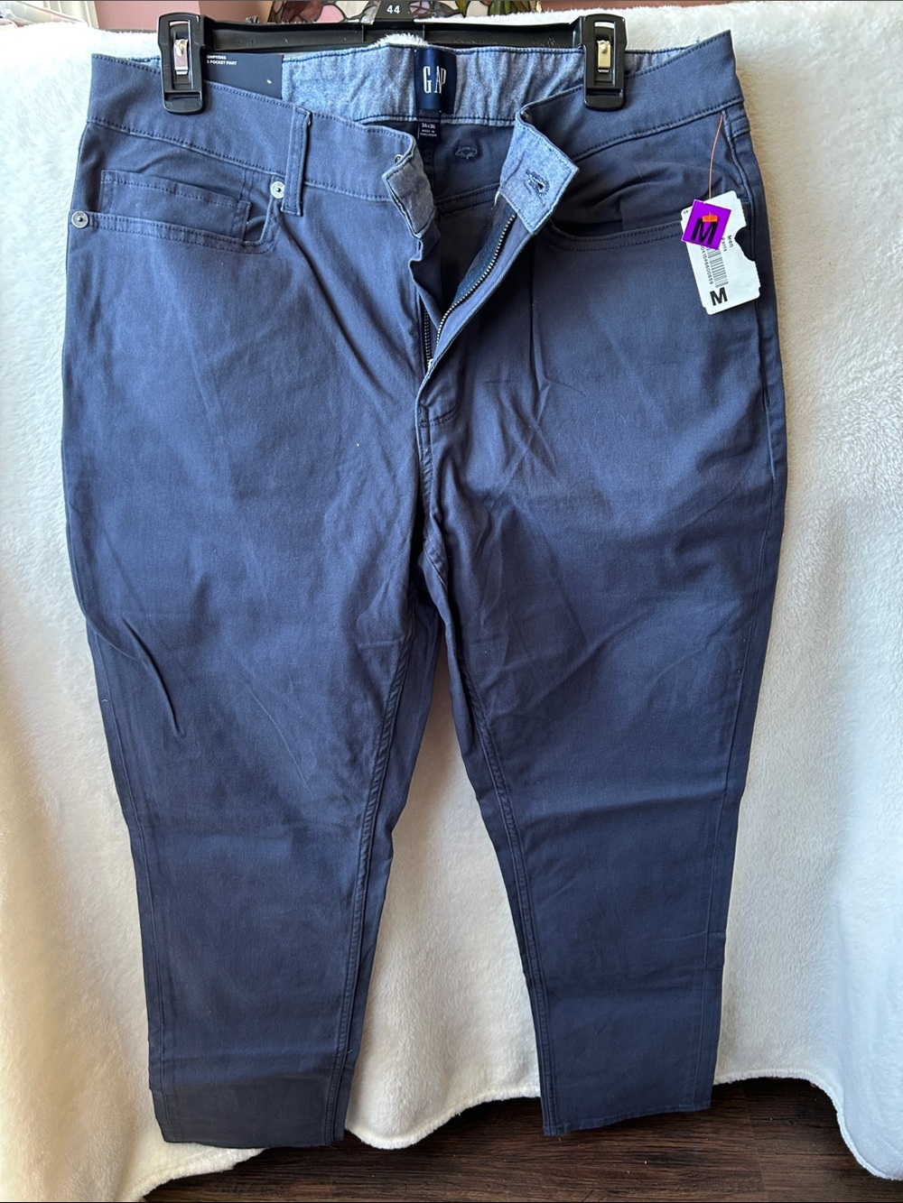 GAP Navy super soft stretch twill Straight-Leg Pants NWT 34/30